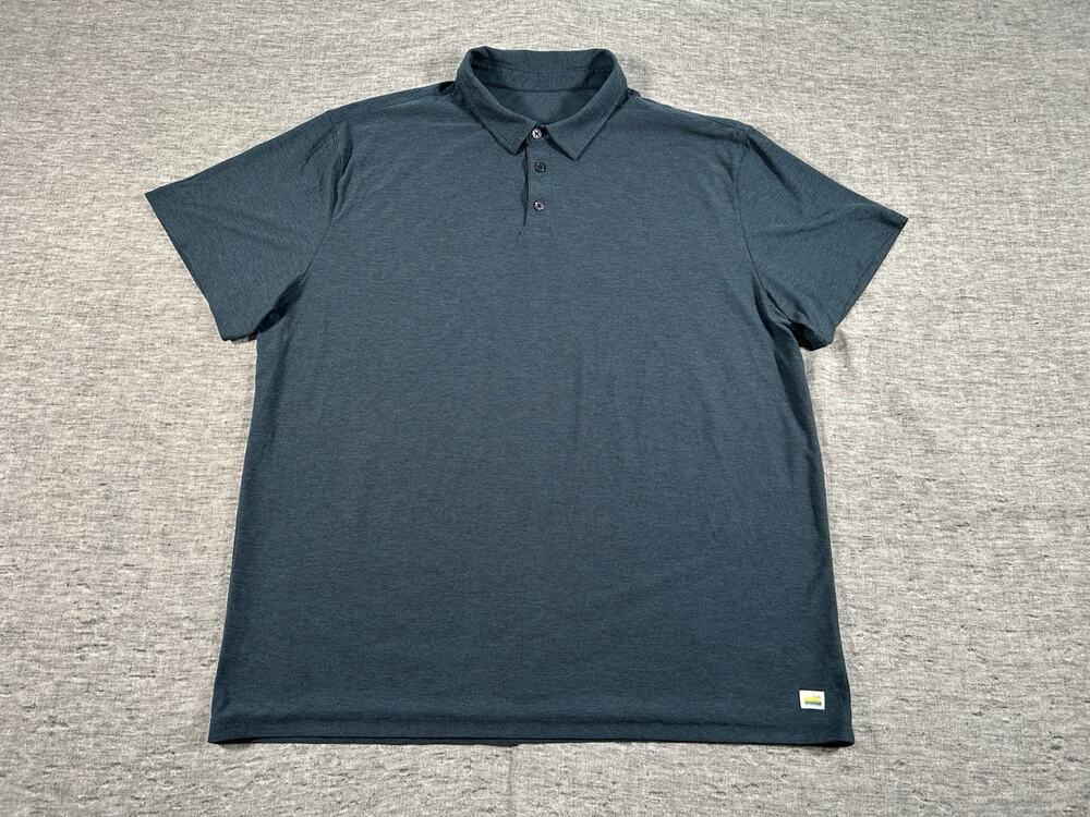 Vuori Strato Tech Polo Shirt Mens XXL Green Performance Golf Stretch V188